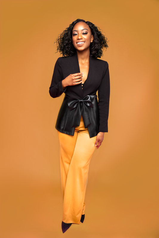 Antique Gold Wide Leg Pant