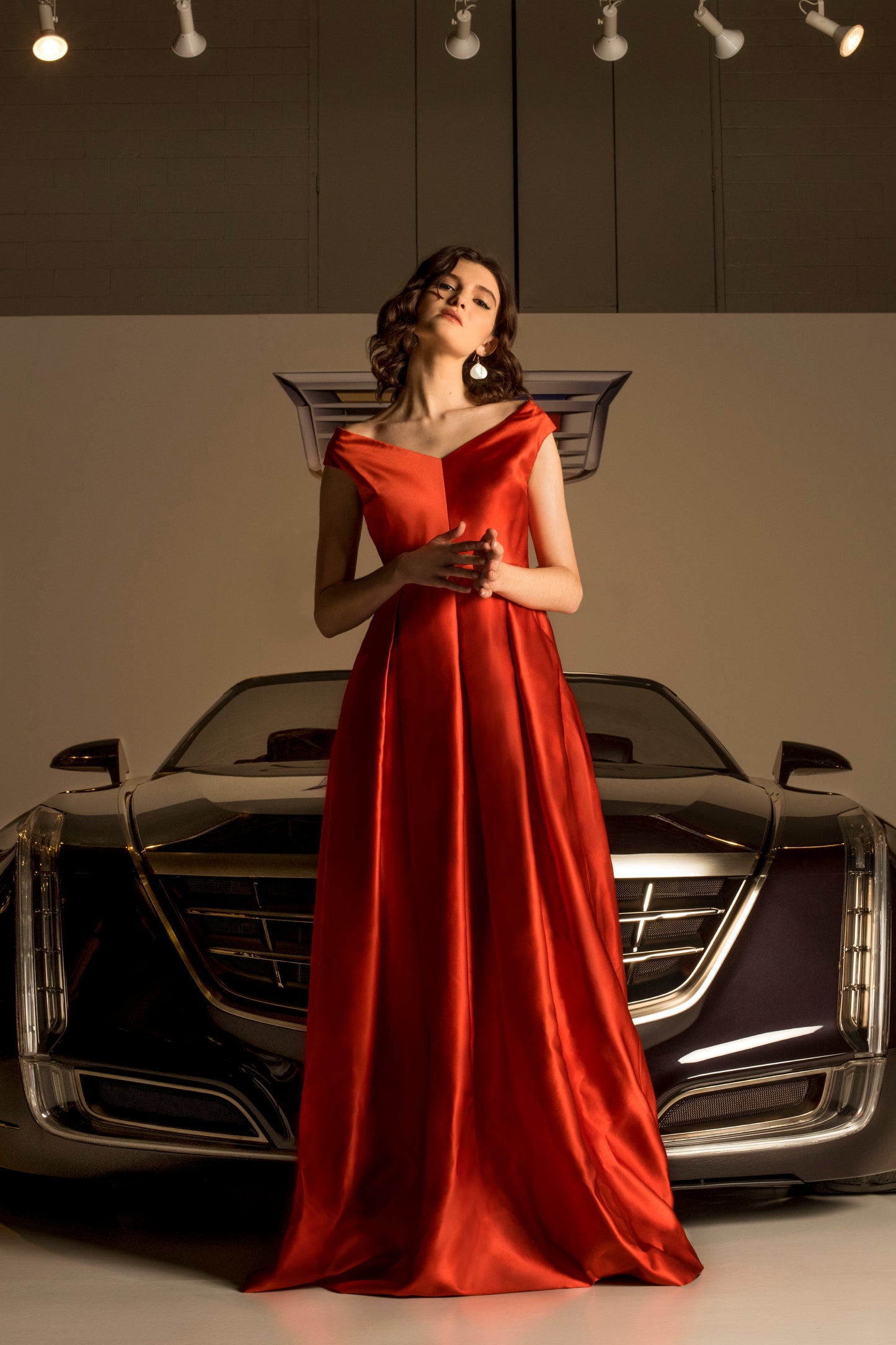 Off The Shoulder Evening Gown